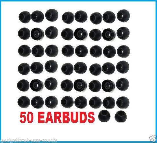 100 pc LARGE Replacement Silicone EARBUD Tips Skullcandy in-ear Earphones USA