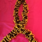 Black and Gold Ruffle Scarf