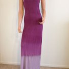 Ombre Maxi Dress Tie Dye Bohemian boho hippie purple gray SMALL