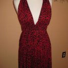 Animal polka dot - Leopard Cheetah - Red mini sexy urban Dress XS