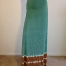 Green Ombre Skirt Tie Dye Maxi Long boho hippie bohemian LARGE