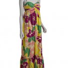 Shoshanna at Shopbop Bluefly floral dress sweetheart maxi long gown Silk 4 SMALL