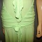 RUTH Green Peplum Frill Collar Mid-Calf Dress Sz S ANTHROPOLOGIE