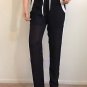 Black White PANTS Striped Colorblock SMALL