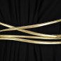 Black wrapped ONE SHOULDER dress Gold party cocktail  SMALL MEDIUM LARGE