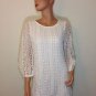 White Crochet Lace Dress SMALL