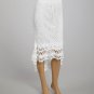 Crochet White Skirt High Low maxi Hippie Gypsy Boho SMALL MEDIUM
