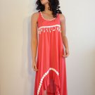 THML at Anthropologie Dress Crochet lace hippie bohemian maxi XS