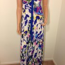 ASOS LIPSY Floral Maxi Dress long paisley hippie hobo gypsy bohemian SMALL
