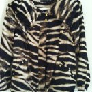 Chaus animal print tiger striped zebra trench topshop asos coat jacket MEDIUM
