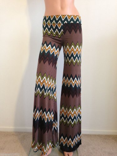 70s vtg inspired Pants hippie boho festival bell flare bohemian long maxi MEDIUM
