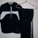 Calvin Klein Athletic Apparel track suit pants and jacket black and white SMALL