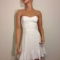 White Dress mini petite XS 0 party club strapless EXTRA SMALL