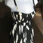 Black and white corset bustier top blouse EXTRA SMALL XS