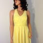 YELLOW maxi mini long asos high low maxi asymmetrical dress SMALL