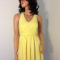 YELLOW maxi mini long asos high low maxi asymmetrical dress SMALL