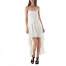 WHITE IVORY DRESS MINI MAXI LONG WEDDING PROM FORMAL COCKTAIL XS S