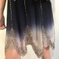 Karen Millen ombre silk beaded gatsby 20s style flapper scallop dress 4 SMALL