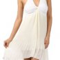 IVORY White DRESS 1950s  bridesmaid cocktail MEDIUM LARGE
