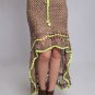 FREE PEOPLE Brown mocha anthropologie CROCHET SKIRT hippie boho mini maxi LARGE
