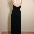 Dress Maxi hippie dress black White Lace long SMALL