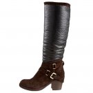 Apepazza Brown Leather & Suede Boots knee high Size 7.5