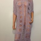 Crochet dress overlay hippie boho oversized MEDIUM