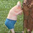 Boy Hide & Seek Pig Statue