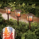 Sets of 3 Deer Solar Lantern Stakes