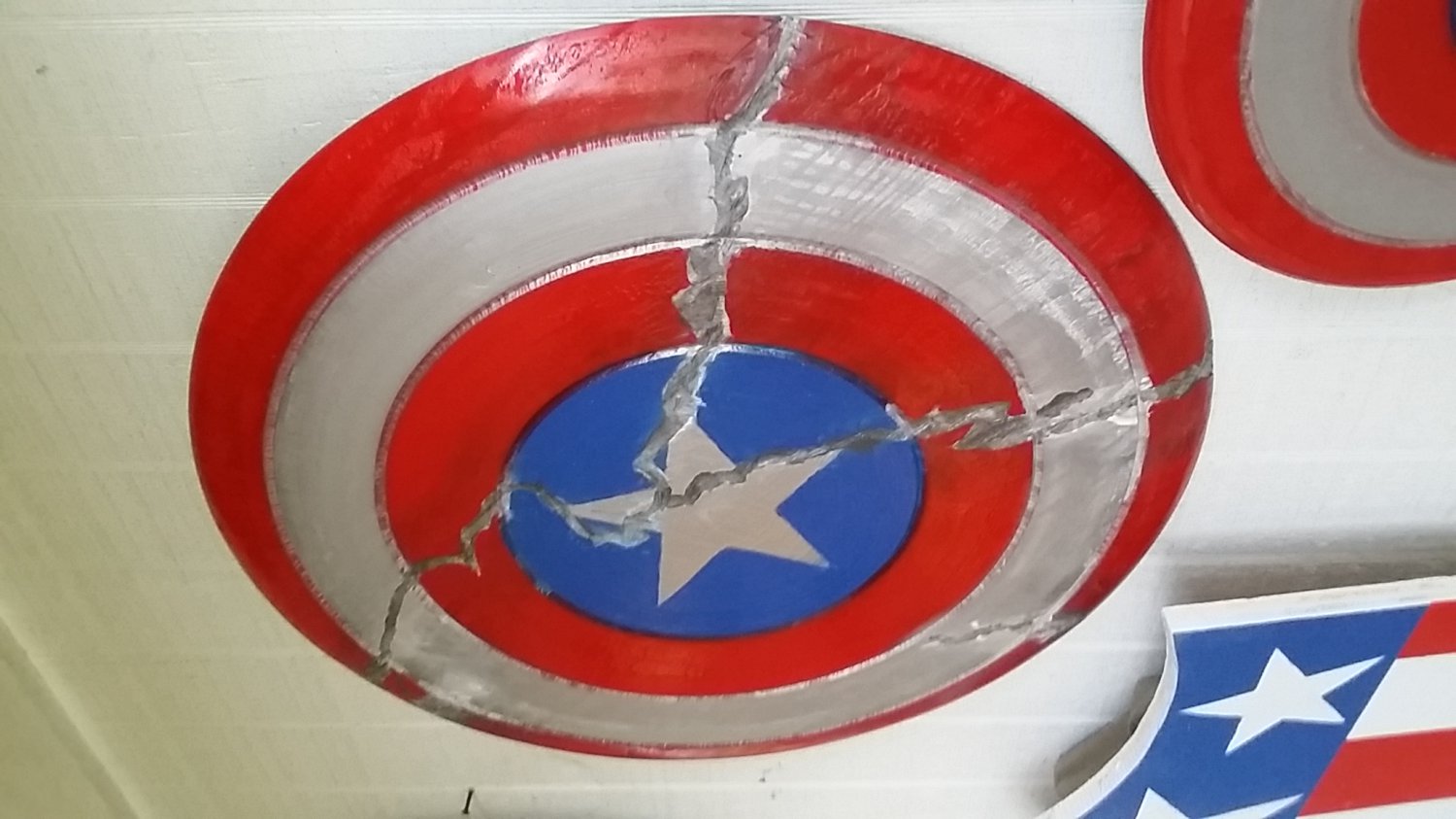 broken captain america shield replica