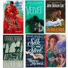 Silk & Velvet Romance Novel Book Lot-Suspense- Jane Feather,S. Brown,T. Michaels