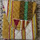 African Cloth Square Pouch