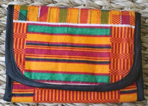 African Cloth Tri-fold Wallet
