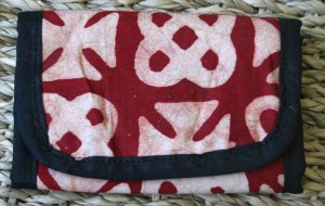 African Cloth Tri-fold Wallet