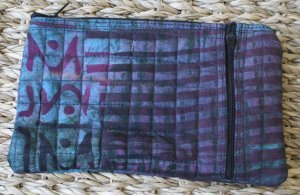 African Cloth Zip Purse