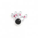 bowling pin and bowling ball floating charm