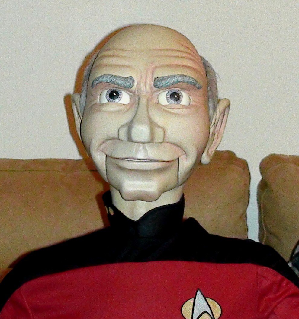 Professional Ventriloquist Dummy Capt. Picard / Prof. Fusspot