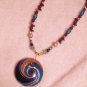 Handmade Swirl Necklace and Earrings Set
