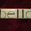 (Bella) vintage style name pendant