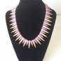 Lane Violet Gold Metal  Spike Necklace