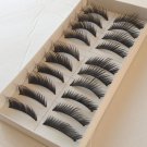 3 Boxes (30 Pairs ) Natural Black Long Handmade False Eyelashes