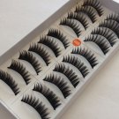 30 Pairs Natural Black Long Handmade False Eyelashes 3 Boxes #026