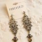NWT Forever 21 Rhinestone Faux Stone Drop Teardrop Earring