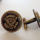 NEW AUTHENTIC  WHITE HOUSE PRESIDENTIAL SEAL MilitAry Office Cufflinks PSB Gold