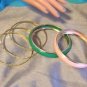 Spring 5 Pieces Gold-tone Brass Bangle Set
