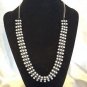 Black Tone Brass  Black Pearl  Statement Necklace