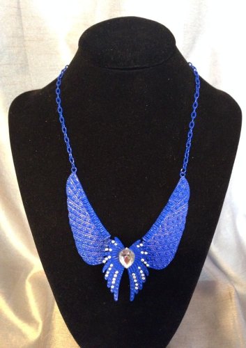 Purple Wing Crystal  Nacklace