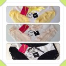 5pcs 1 black 2 Apricot 2Yellow piggy Comfy Cotton  kid/Girl's Panties Size:4-5
