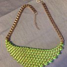 Women Fashion Knitting metel Statement Necklace golden necklace collar