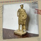 SCOT Kinder Surprise Metal Soldier Figurine Vintage Toy 4 cm Gold Finish